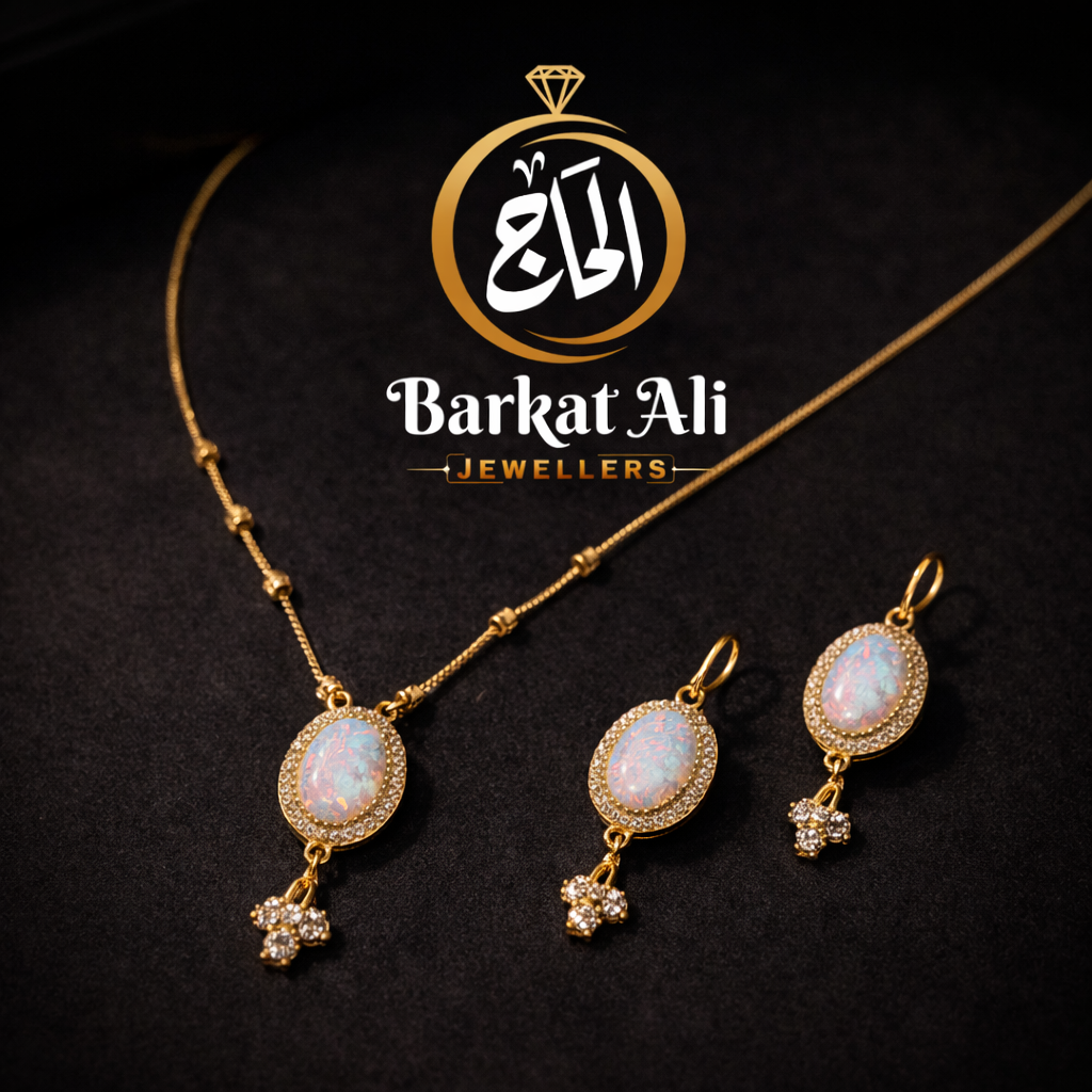 Classic Opal Bridal Necklace