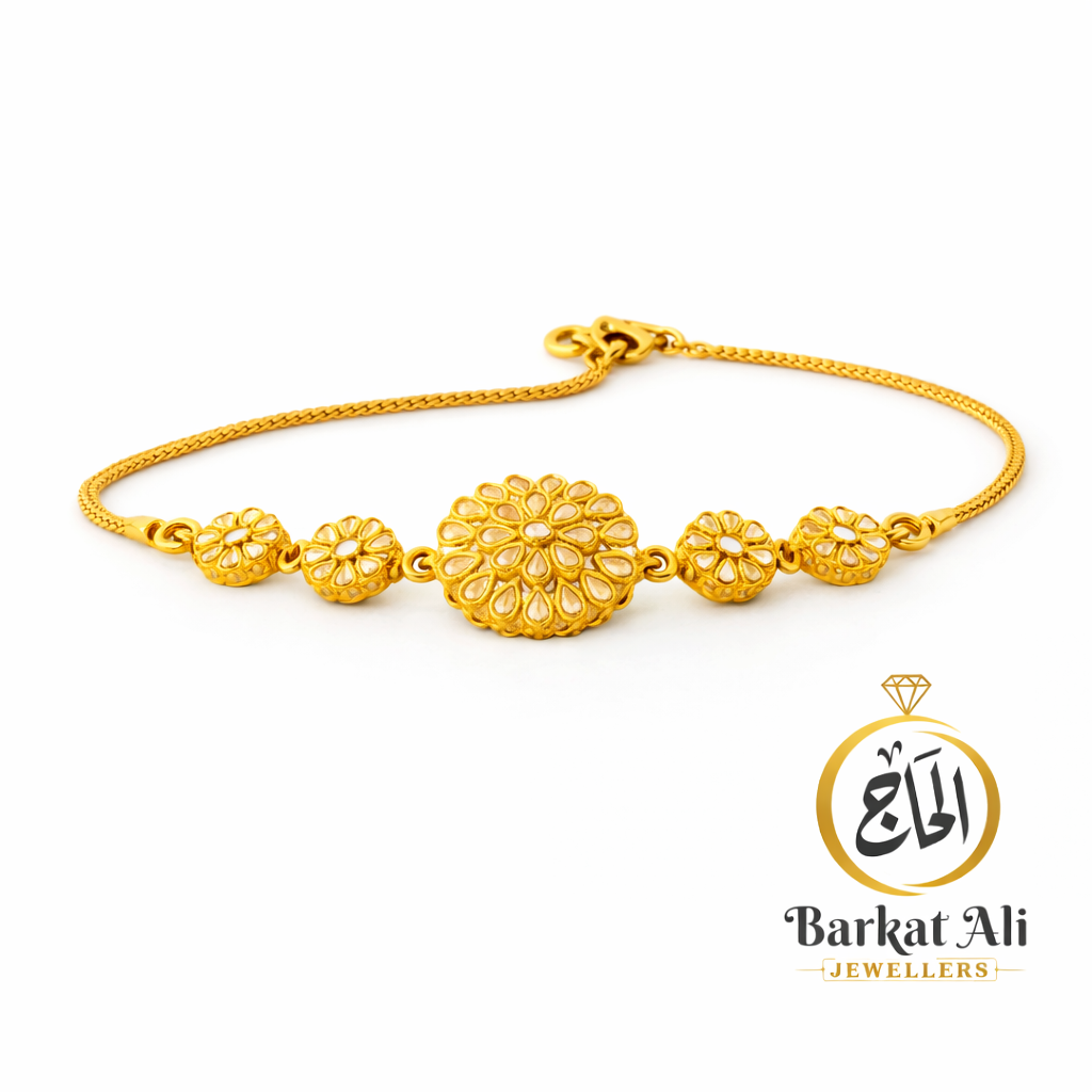 Lightweight Gold Bracelet – B1001